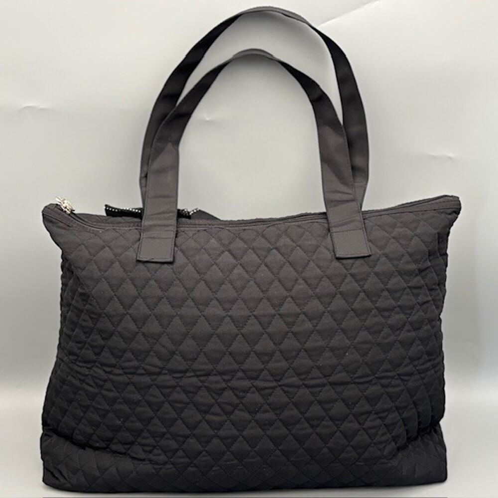 Denver Broncos Black Custom Rhinestone Logo Quilted Tote Bag Purse - Picture 6 of 13